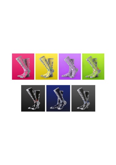 Homyl Kadın Kış Sıcak Spor Yürüyüş Çorap Termal M-mor Mor