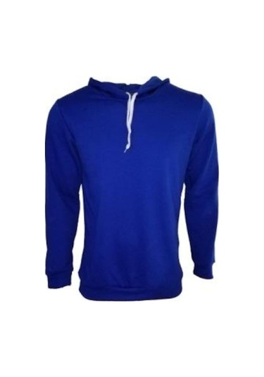 Kapşonlu Sweatshırt (394393006) Saks Mavi