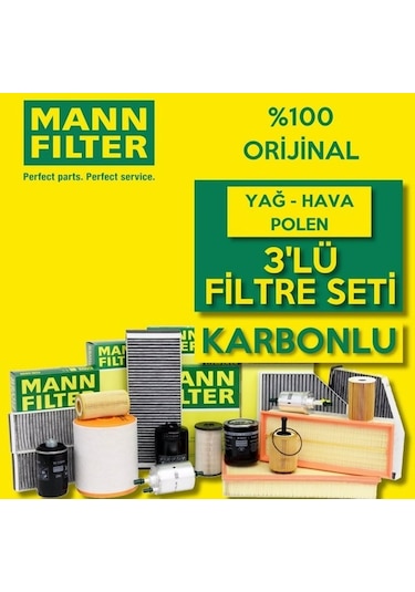Hyundai i30 1.6 CRDI Mann-Filter Filtre Bakım Seti 2017-2019