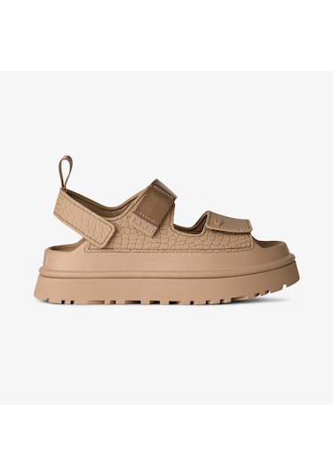 Ugg Goldenglow Embossed Kadın Krem Sandalet 1175311 Bej