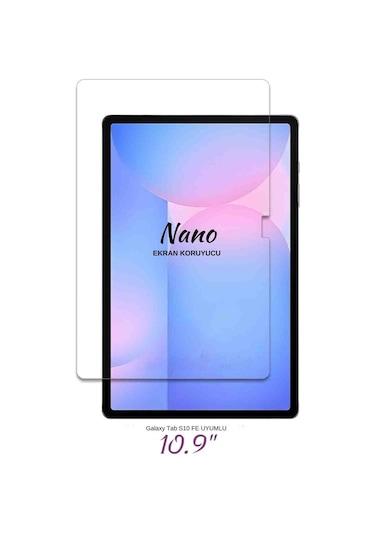 Galaxy Tab S10 Fe Uyumlu 10.9 İnç Fuchsia Nano Ekran Koruyucu Ultra İnce Screen Protector