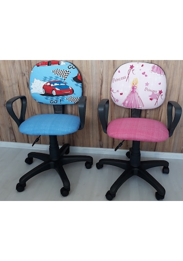 Depolife Çocuk Genç Odası Bilgisayar Ders Çalışma Ofis Koltuğu Telerlekli
