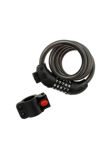 Zhongli Kilit Şifreli 4 Kombinasyonlu 12x120 CM Gri - Siyah