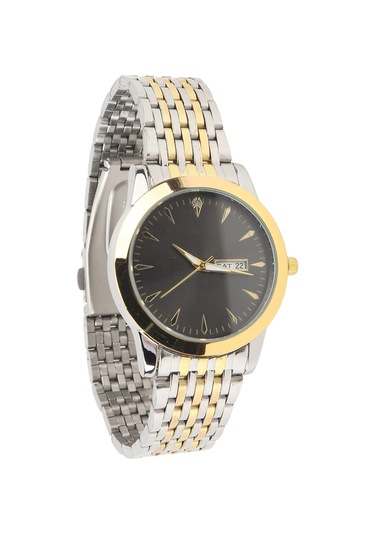 Xindoker Erkekler İçin Akıllı Kuvars Kol Saati, İki Takvimli, Su Geçirmez, Parlak İşlevli, Gümüş Renkli Çelik Kordon, İş Ve Günlük Kullanım Altın