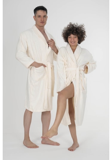 Varol Bukle Gramajlı Bambu Unisex Bornoz Krem-s/m Krem