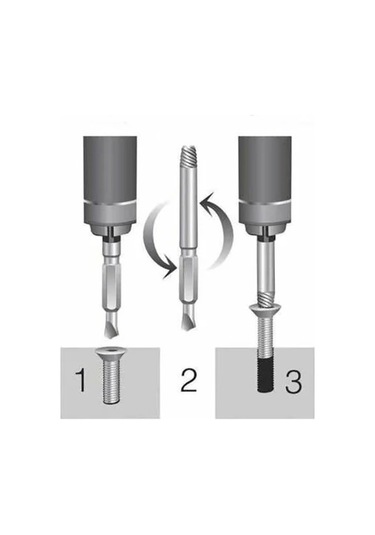 Yu-su Bozuk Vida Sökücü Vida Sökme Klavuzu Ters Diş Klavuz Seti