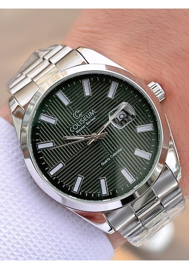 Coliseum Çelik Kordon Takvimli Kadran Kutulu Seri Erkek Kol Saati Ft.rl.8742.s1 Gri