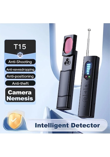 Createtech Gizli Kamera Dedektörü Yeni Model Anti-spy Araba Gps Takip Cihazı Dinleme Siyah Siyah