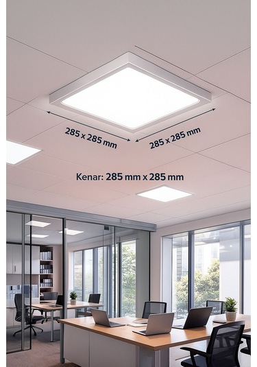 Venso 24w Kare Sıva Üstü Led Panel 3000k Gün Işığı Sarı Işık