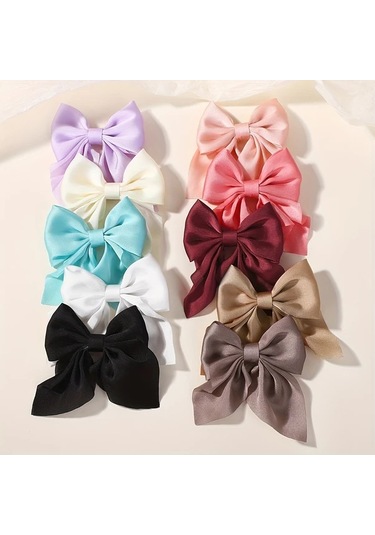 Willowhaven 2'li Paket Şık Kurdeleli Saç Aksesuarları - Burgundy Renk, Tüm Saçlar Ve Durumlar İçin Bordo Rengi