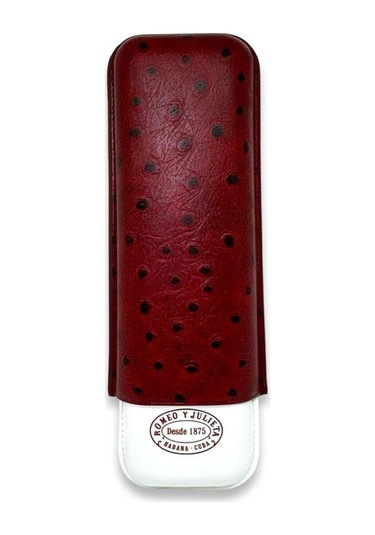Romeo Y Julieta 2 Li Croco Kırmızı Deri Puro Kılıfı 64 Ring