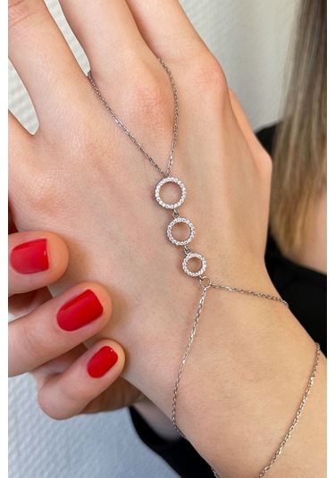 925 Ayar Gümüş Dizi Halkalar Şahmeran - 45099400 Gümüş