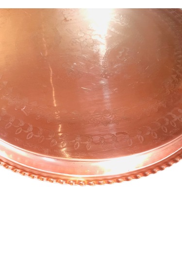 Bakır Kırmızı Sini İşlemeli 60 Cm