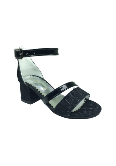 Ortopedikal 1506 (Plm) Kız Çocuk Abiye Simli Topuklu Ayakkabı (538186286) Siyah