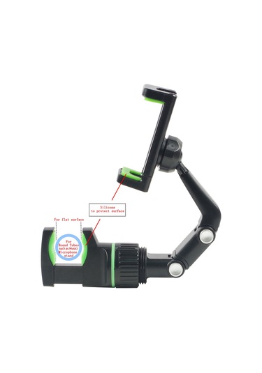 Hallow-gitar Kafası İçin Telefon Tutacağı Mikrofon Standı I8612b-gr