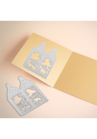 Kangvka 3 Numara Metal Gri Noel Kağıt Kesim Kalıbı - Sanat Ve El İşleri İçin Gri