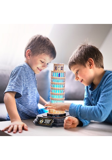 Pisa Kulesi 3d Puzzle Led Işıklı L535h