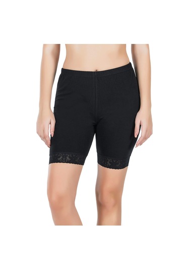 Derya Kurşun Paçası Dantelli Dizüstü Kadın Tayt 415 Gri