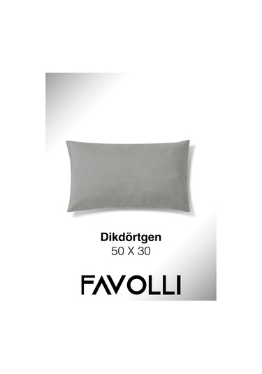 Br Favolli Kadife Dokulu Açık Gri Kırlent Kılıfı Dream Serisi Punch İçin Uygun Gizli Fermuar Açık Gri