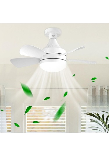 Trendooze Yatak Vantilatörü Tavan Suntek Restoran Odası Magideal Işıklı İçin Ev Hq Beyaz