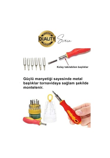 Premium 31 Parça Yumurta Tornavida Bits Uç Seti Telefon Tamir Saat Elektronik Farklı Metal Başlık