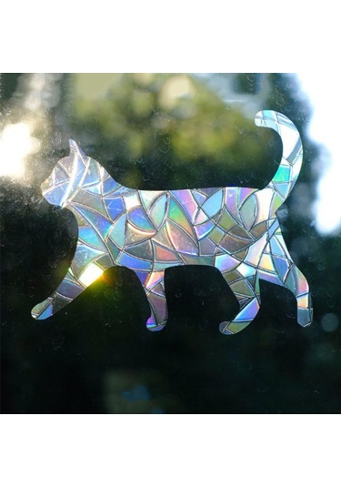 Suntek 4x Pencere Çıkartmaları Prizma Statik Sarılmak Kuşlar