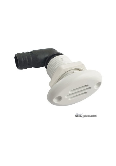 16mm Plastik Oval Tip 90 Derece Depo Havalandırma