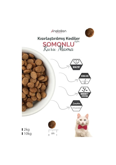 Anatolian Premium Somonlu Yetişkin Kedi Maması 2 x 2 KG