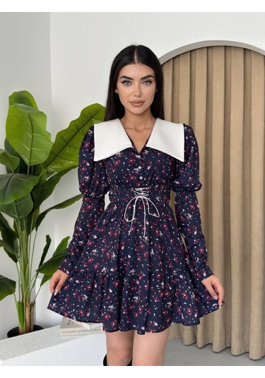 Dreamy İp Detaylı Mini Elbise S