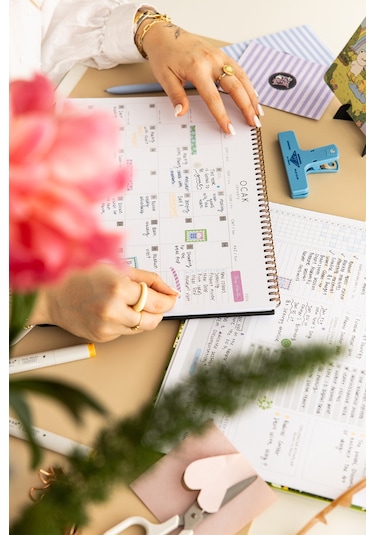 2026 Masaüstü Planlayıcı Takvim 24x34 Cm - Siyah