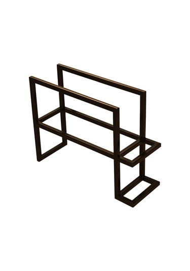 Konfeti Metal Profil Ayakkabı Rafı Siyah