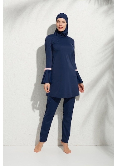 Pierre Cardin 191934 Uzunkollu Kolu Volanlı Tesettür Mayo