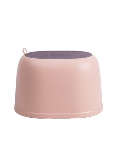 Sones Yaratıcı Taşınabilir Banyo Kaymaz Tabure Çocuk Plastik Tabure Pembe