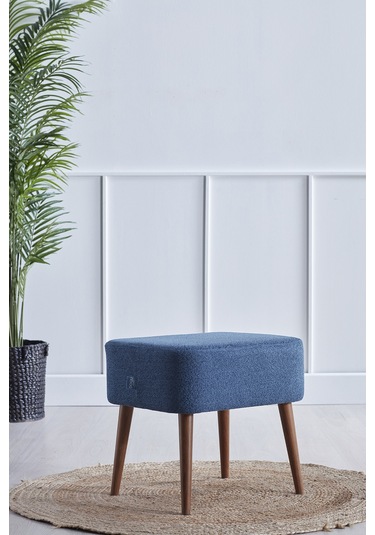Doqu Home Viola Puf Koltuk - İndigo Mavi