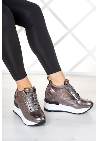 Erkan Saçmacı Maria Platin Gizli Dolgu Günlük Ayakkabı