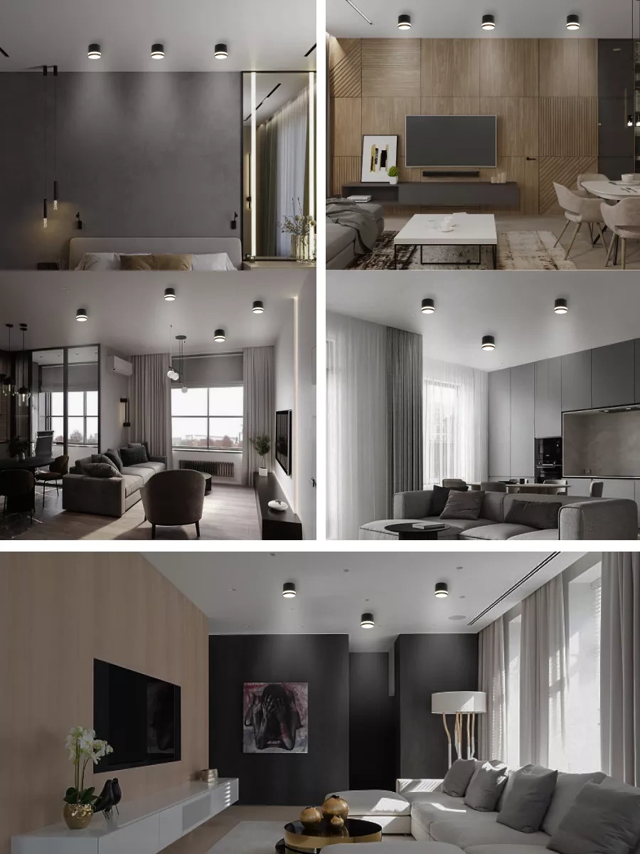 Feron Aydınlatma Spot Tavan Lambaları Gx53 Hl369 195919169 Siyah