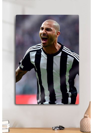 Metal Levha, Ricardo Quaresma Q7 Bessiktas - Parlak Dekoratif Sporcu Duvar Tablosu
