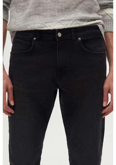 Ds Damat Slim Fit Antrasit Düz Jean Kot Beş Cepli Likralı Yıkamalı Denim Pantolon 6HCJ3ORT00102 Antrasit