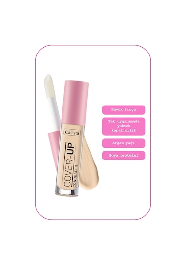 Callista Cover Up Concealer Yoğun Kapatıcı Göz Altı Kapatıcısı - 10 Light Sand