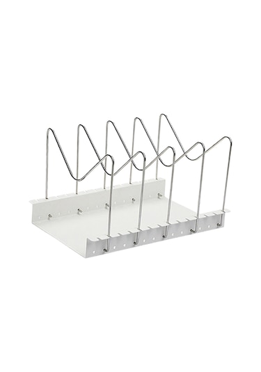 Suntek Pot Tava Kapağı Tutucu Raf Daireler Ev Kiler Için Kesme