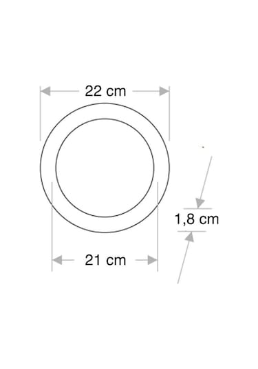 Noas 18w Beyaz Işık Sıva Üstü Yuvarlak Sensörlü Led Panel Yl14-1810