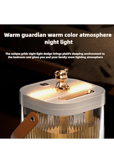 Büyük Boy Gece Lambası Özellikli Hava Nemlendirici Buhar Makinası Bebek Çocuk Yaşlı Odaları İçin