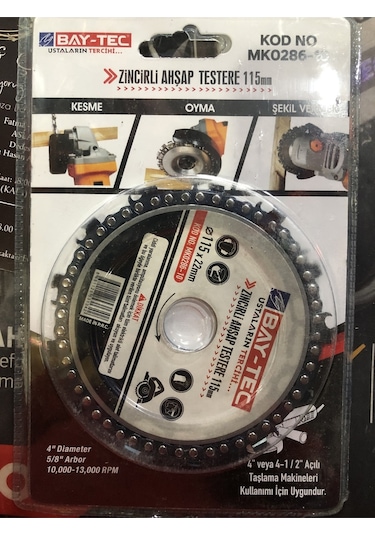 Bay-tec Zincirli Ahşap Testere 115mm