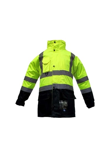 Jn1003 5in1 Yüksek Görünürlüklü Içi Çıkmalı Oxford Parka