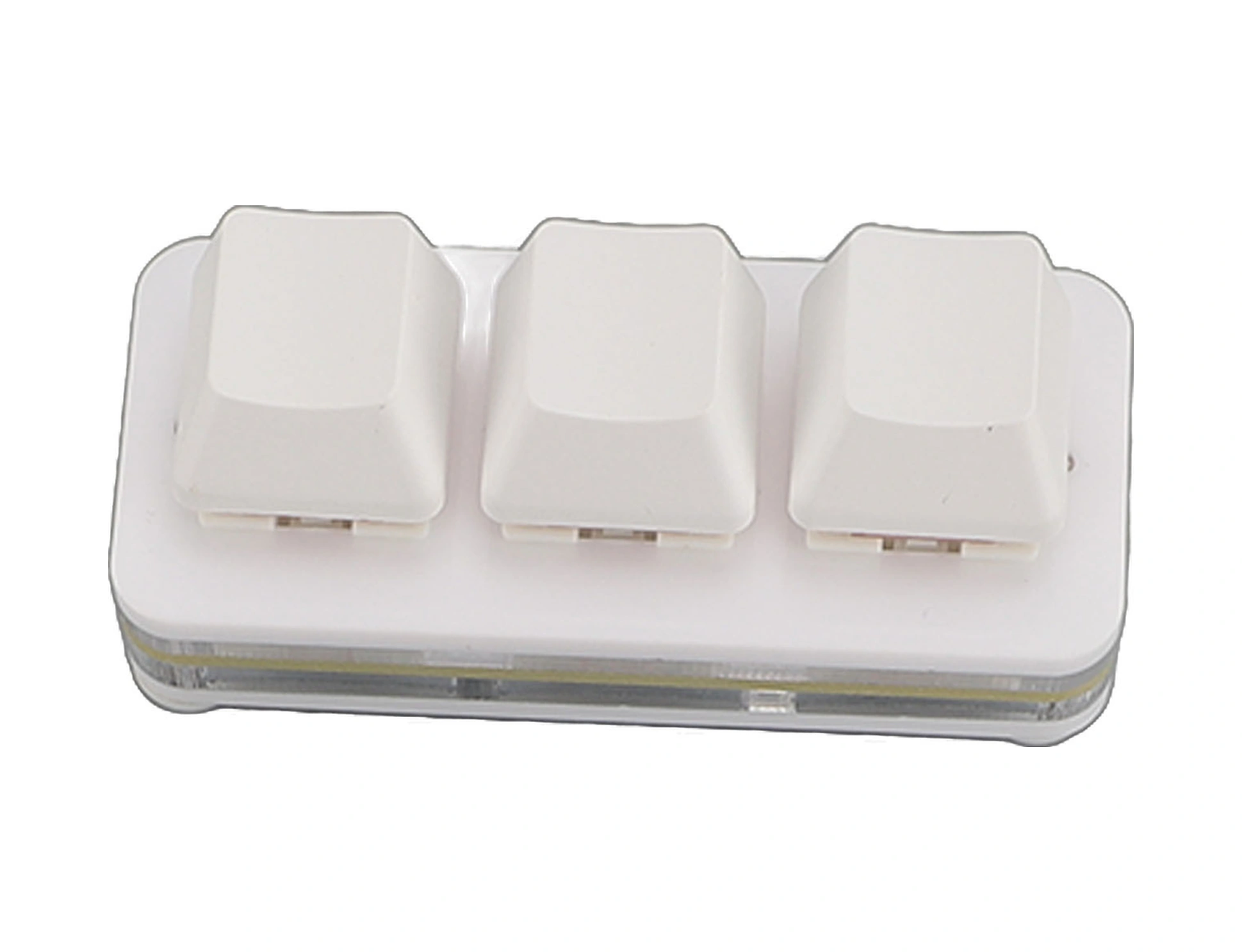 Vkemall 3 Tuşlu Programlanabilir Mekanik Kırmızı Switch Klavye - Usb Kablolu Rgb Işıklı, Osu Oyun Ve Ofis İçin, Mac/windows Uyumlu, Sıcak Değiştirilebilir, Taşınabilir Beyaz