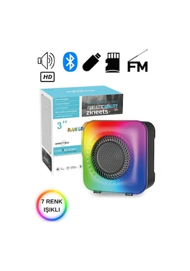 Greatnice GTS-1373 Ledli USB/TF/FM Radyo Bluetooth Hoparlör