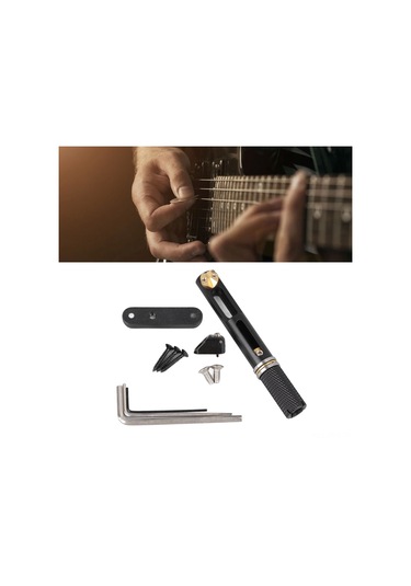 Hfambition Tek Tel Gitar Köprüleri - 5/6 Telli Bas Gitarlar İçin Ayarı Uygun Metal Konstrüksiyonlu Muzik Aleti Aksesuarı