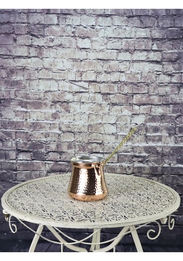 Topak Kalın Bakır Sütlük Cezve