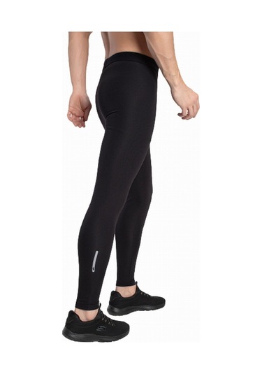 Crozwise Erkek Siyah Spor Uzun Tayt - 3187 Siyah