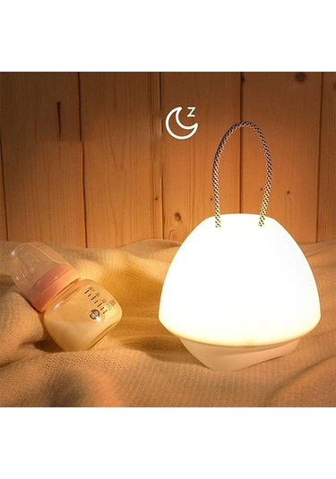 Didadodo Şarjlı Akıllı Yatak Odası Gece Lambası Beyaz, Küçük Boy Çok Renkli